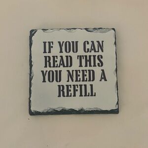 Humorous Slate Drink Coaster